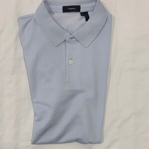 Theory Men's Light Blue Polo Shirt